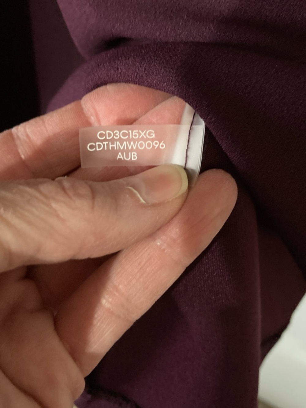 Calvin Klein Size 10 Deep Plum Eggplant Short-Sleeve Fit-and-Flare MIDI Dress - Picture 10 of 15